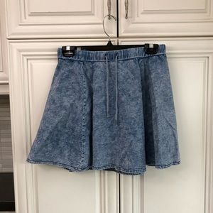 Noisy May women’s acid wash cotton blend skirt